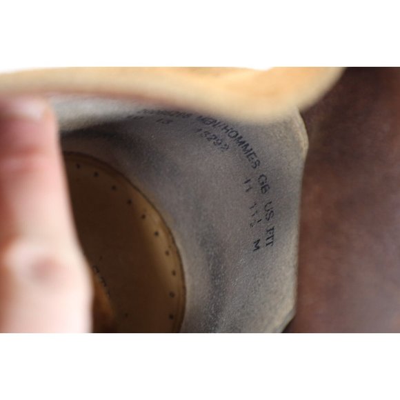 Vintage Clarks Mens Size 11.5 Suede Leather Original Desert Boots Chukkas Brown main image 6